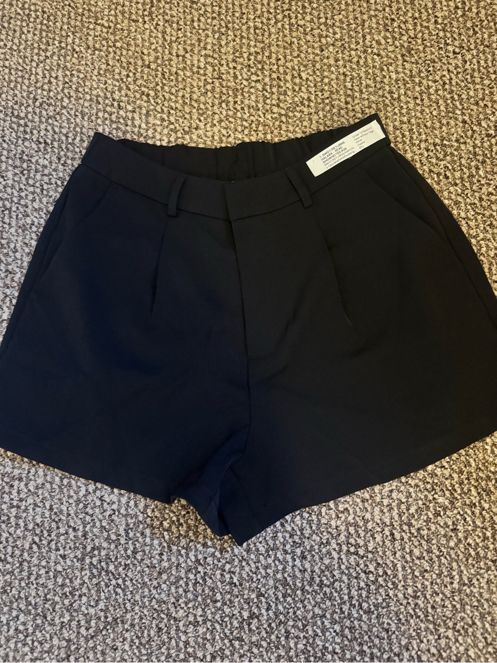 HALARA NWOT Black Tailored High-Rise Shorts